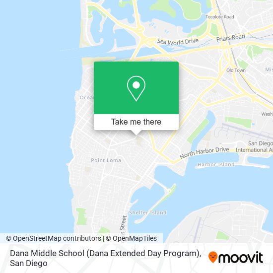 Mapa de Dana Middle School (Dana Extended Day Program)
