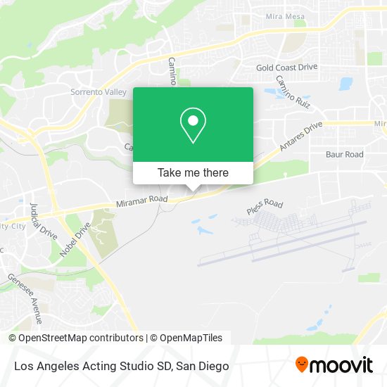 Mapa de Los Angeles Acting Studio SD