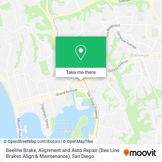 Mapa de Beeline Brake, Alignment and Auto Repair (Bee Line Brakes Align & Maintenance)