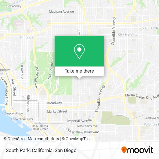 South Park, California map