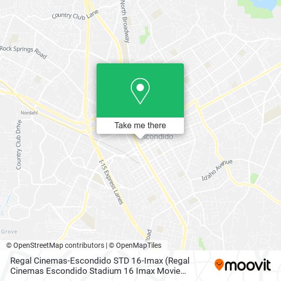 Mapa de Regal Cinemas-Escondido STD 16-Imax (Regal Cinemas Escondido Stadium 16 Imax Movie Theater)