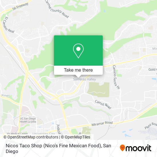 Mapa de Nicos Taco Shop (Nico's Fine Mexican Food)