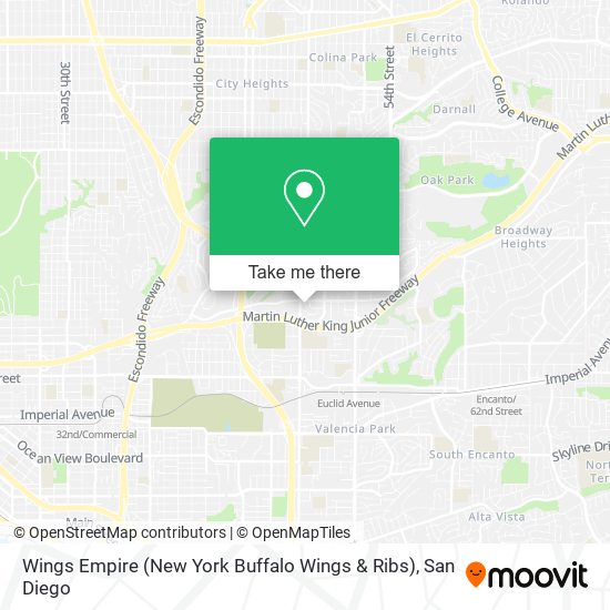 Mapa de Wings Empire (New York Buffalo Wings & Ribs)