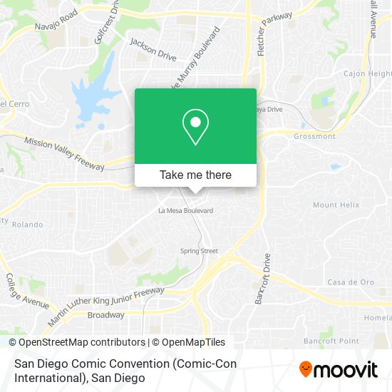 Mapa de San Diego Comic Convention (Comic-Con International)