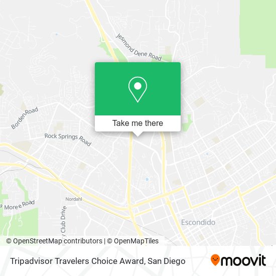 Mapa de Tripadvisor Travelers Choice Award