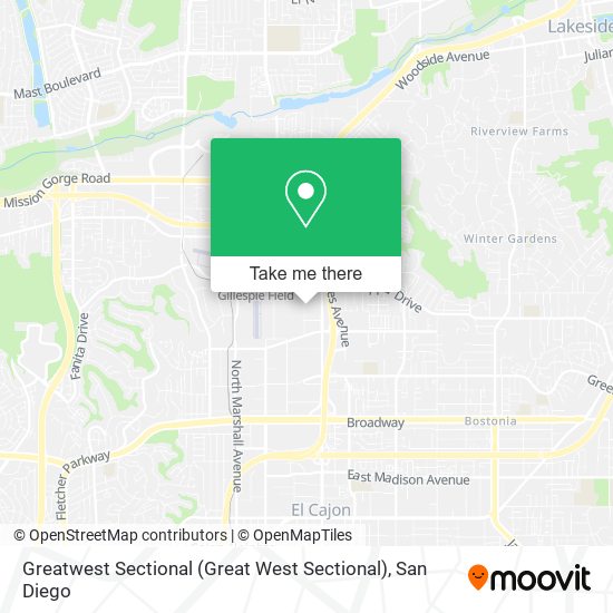 Mapa de Greatwest Sectional (Great West Sectional)