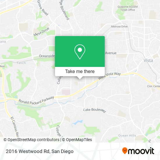 Mapa de 2016 Westwood Rd