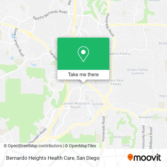 Mapa de Bernardo Heights Health Care