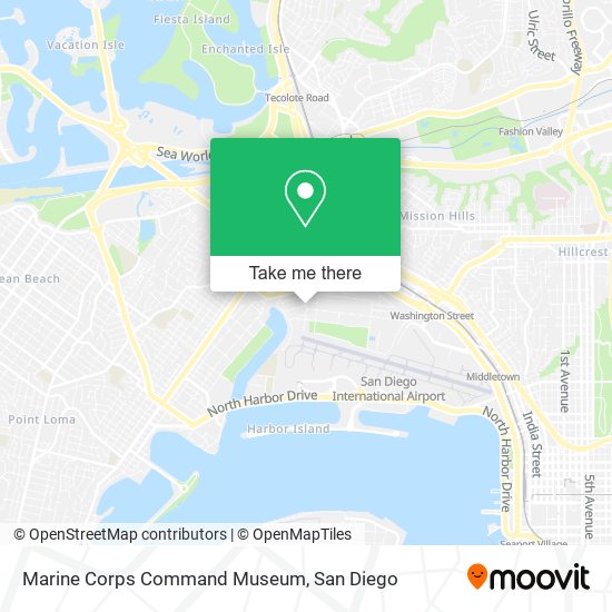 Mapa de Marine Corps Command Museum