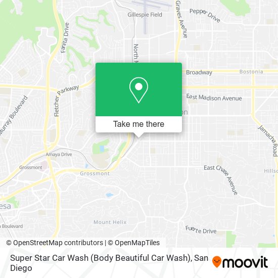 Mapa de Super Star Car Wash (Body Beautiful Car Wash)