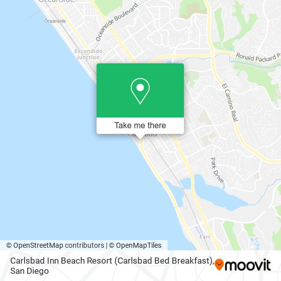 Mapa de Carlsbad Inn Beach Resort (Carlsbad Bed Breakfast)