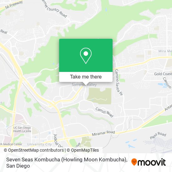 Mapa de Seven Seas Kombucha (Howling Moon Kombucha)