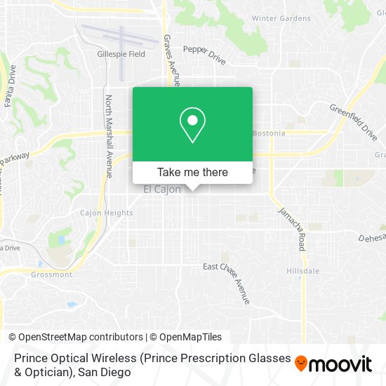 Mapa de Prince Optical Wireless (Prince Prescription Glasses & Optician)