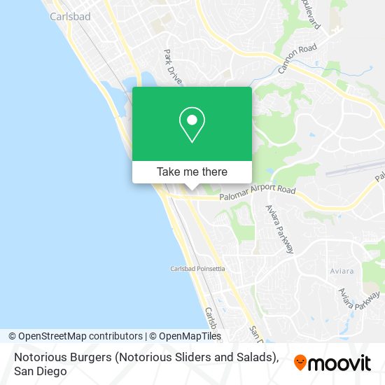 Notorious Burgers (Notorious Sliders and Salads) map