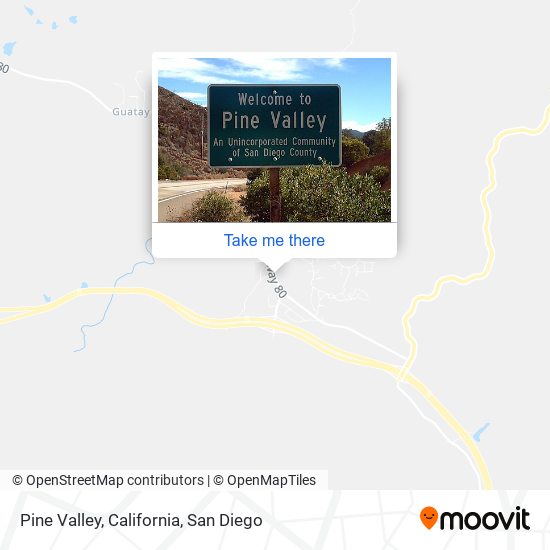 Pine Valley, California map