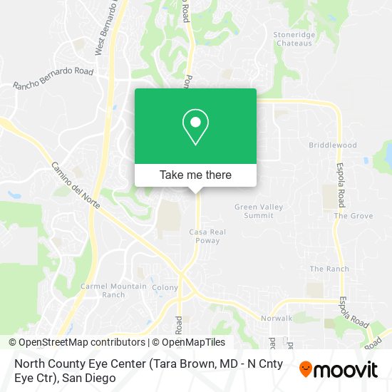 Mapa de North County Eye Center (Tara Brown, MD - N Cnty Eye Ctr)