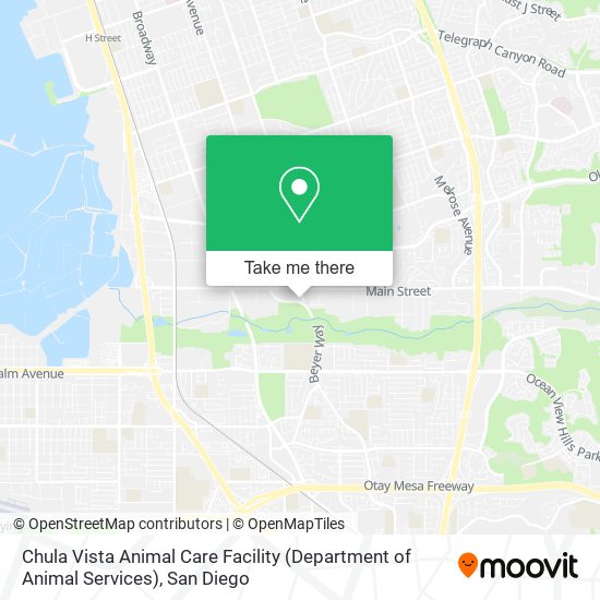 Mapa de Chula Vista Animal Care Facility (Department of Animal Services)