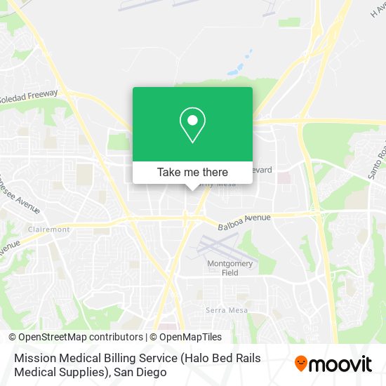 Mission Medical Billing Service (Halo Bed Rails Medical Supplies) map