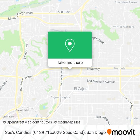 See's Candies (0129 /1ca029 Sees Cand) map