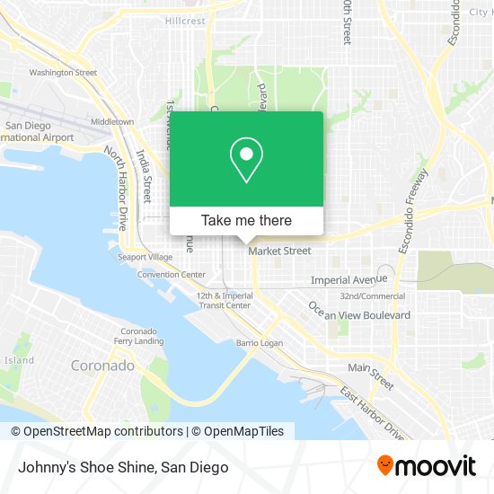 Johnny's Shoe Shine map