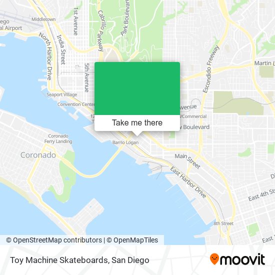 Toy Machine Skateboards map