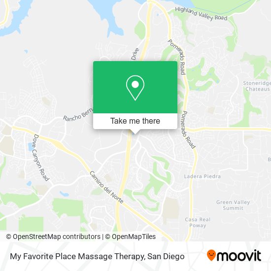 My Favorite Place Massage Therapy map