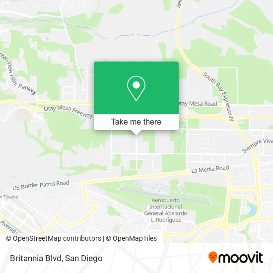 Britannia Blvd map