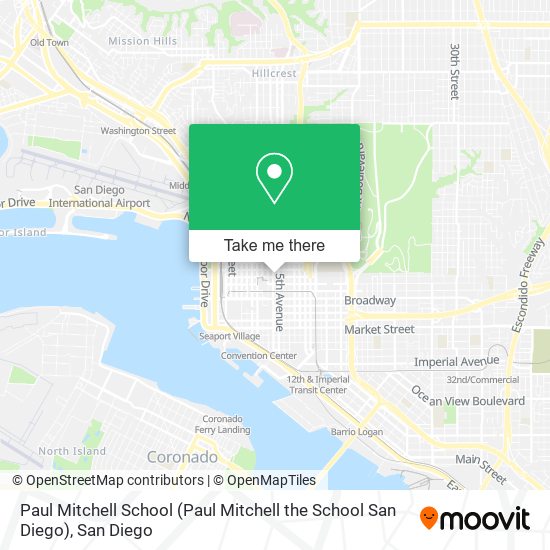 Paul Mitchell School (Paul Mitchell the School San Diego) map