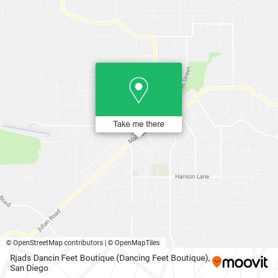 Rjads Dancin Feet Boutique (Dancing Feet Boutique) map