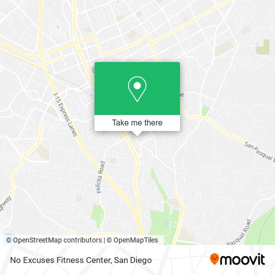 No Excuses Fitness Center map
