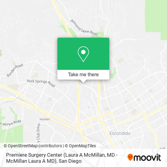 Mapa de Premiere Surgery Center (Laura A McMillan, MD - McMillan Laura A MD)