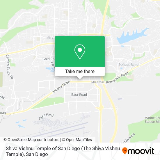 Shiva Vishnu Temple of San Diego (The Shiva Vishnu Temple) map