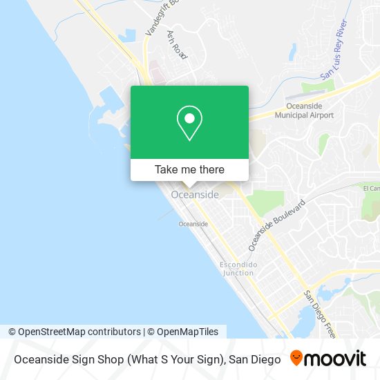 Mapa de Oceanside Sign Shop (What S Your Sign)