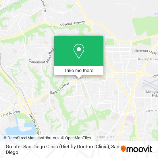 Mapa de Greater San Diego Clinic (Diet by Doctors Clinic)