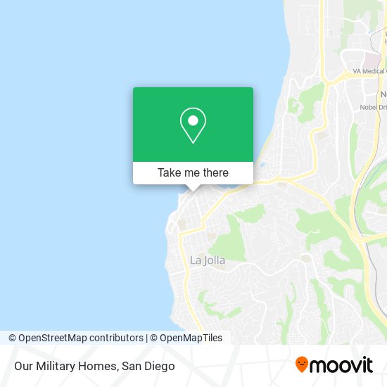 Our Military Homes map