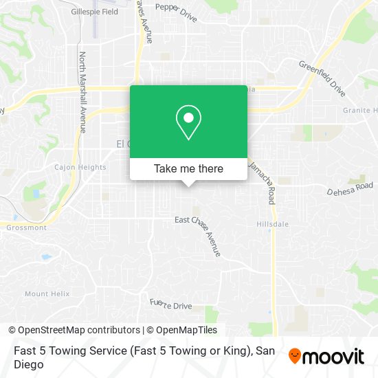 Mapa de Fast 5 Towing Service (Fast 5 Towing or King)