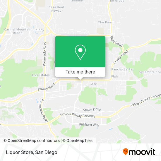 Liquor Store map