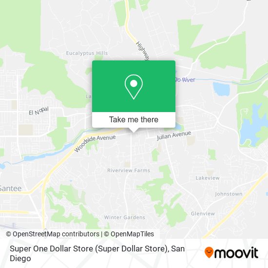 Mapa de Super One Dollar Store