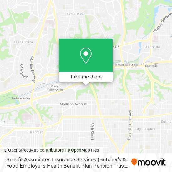 Mapa de Benefit Associates Insurance Services