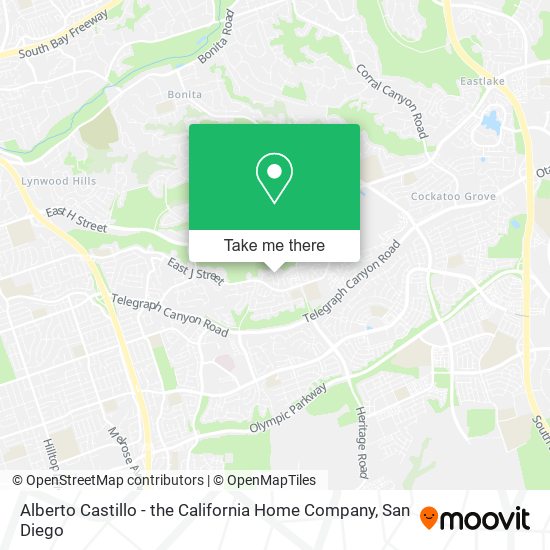 Alberto Castillo - the California Home Company map