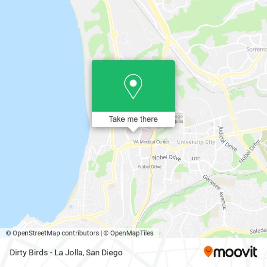 Mapa de Dirty Birds - La Jolla