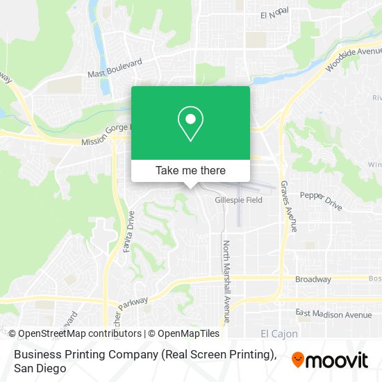 Mapa de Business Printing Company (Real Screen Printing)