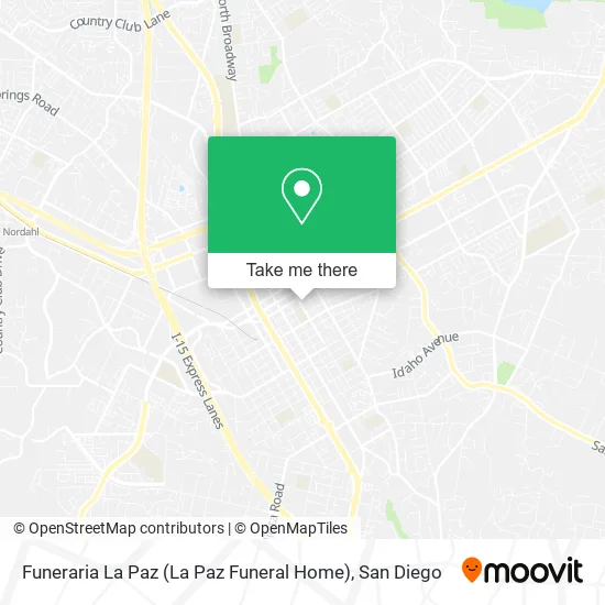 Mapa de Funeraria La Paz (La Paz Funeral Home)