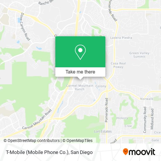 Mapa de T-Mobile (Mobile Phone Co.)