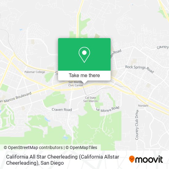 California All Star Cheerleading (California Allstar Cheerleading) map