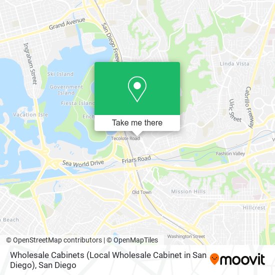 Wholesale Cabinets (Local Wholesale Cabinet in San Diego) map