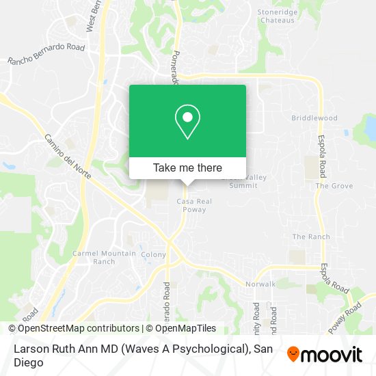 Larson Ruth Ann MD (Waves A Psychological) map