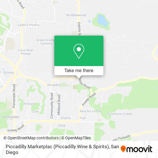 Mapa de Piccadilly Marketplac (Piccadilly Wine & Spirits)