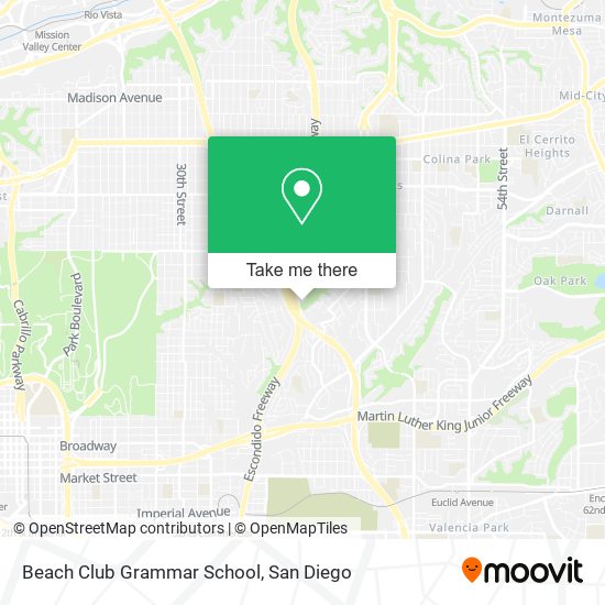 Mapa de Beach Club Grammar School