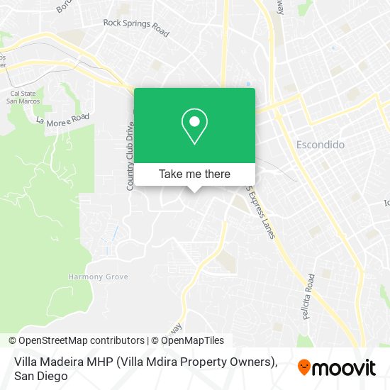 Mapa de Villa Madeira MHP (Villa Mdira Property Owners)